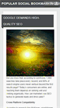 Mobile Screenshot of popularsocialbookmarkingsites.com